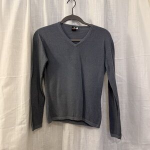 Nava Durga Pashmina 100% Cashmere Light Blue Sweater Size M